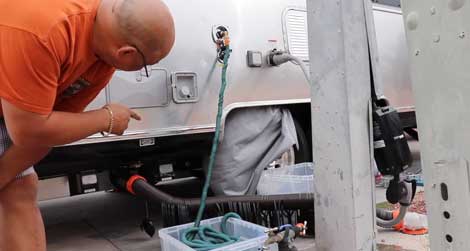 Tools for Draining Fresh Water Holding Tank