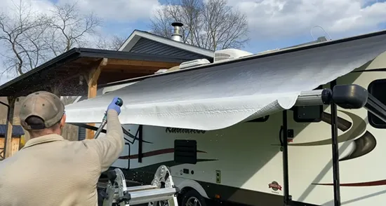 RV awning cleaning solution