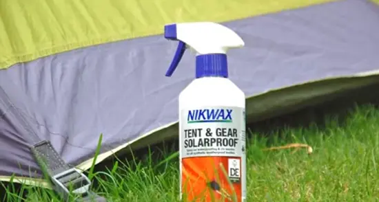 Tent waterproofing spray