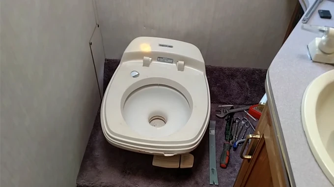 How to Remove a Thetford RV Toilet : 6 Steps to Do [DIY]