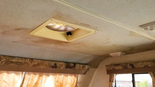 What Causes Water Stains in RV Ceilings