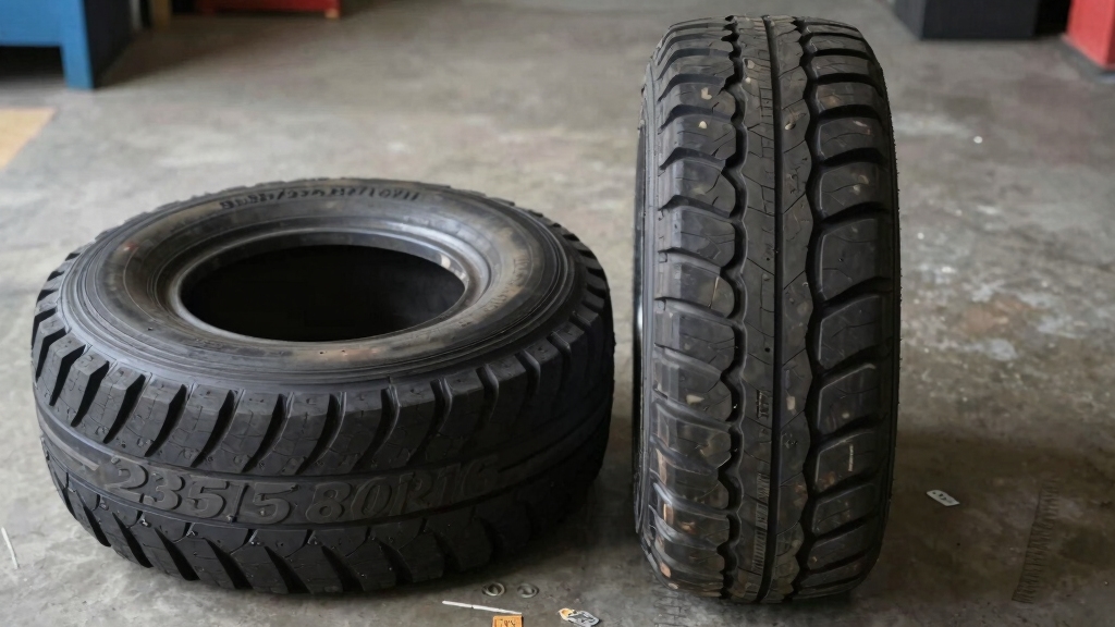 slightly larger taller tire