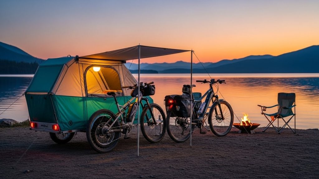 Key Features of the JAGAHAHA Folding Camper Trailer for Bike