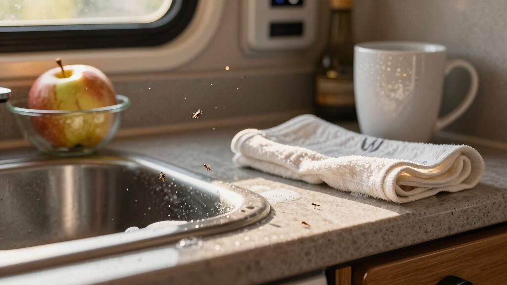 gnats infesting rv food drains